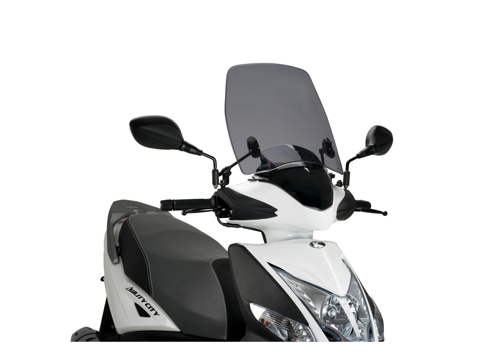 Puig Traffic Screen In Clear for Kymco Agility 50 City (20-25)