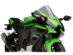 Puig Racing Downforce Spoilers In Light Smoke for Kawasaki ZX-10RR (21-25)