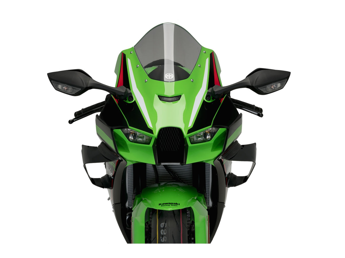 Puig Racing Downforce Spoilers In Light Smoke for Kawasaki ZX-10R (21-25)