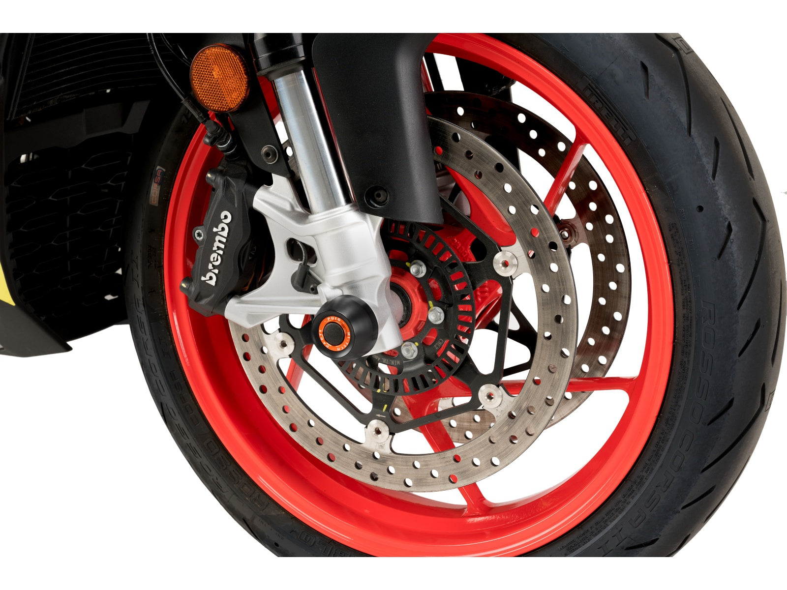 Puig Front Fork Protector In Black for Aprilia Tuono 660 (21-25)