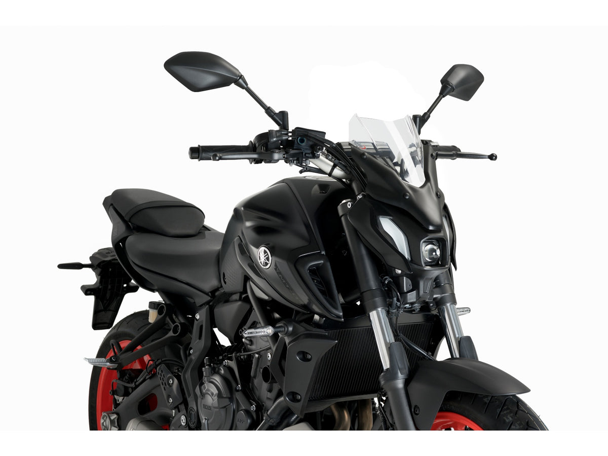 Puig New Generation Sport Screen In Clear for Yamaha MT-07 Pure (23-24) Main image