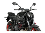 Puig Naked Downforce Spoilers In Black for Yamaha MT-07 Pure (23-24)