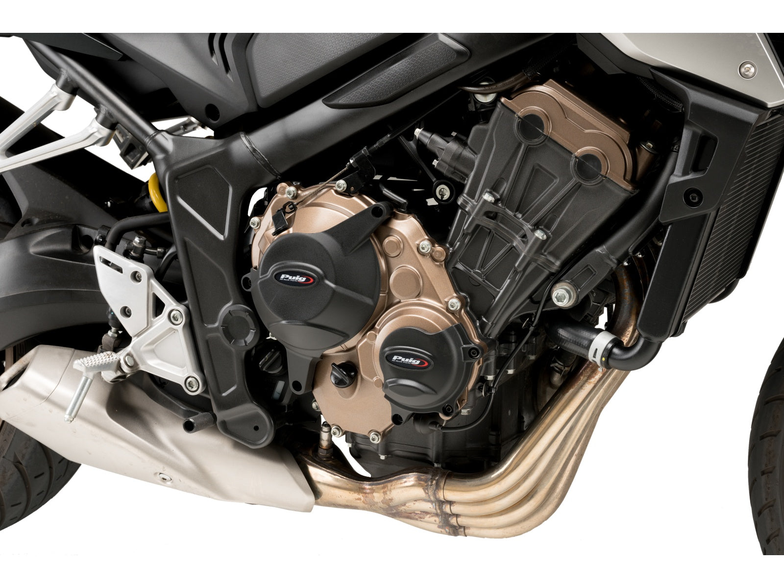 Puig Engine Cover In Black for Honda CBR650 R (19-20)