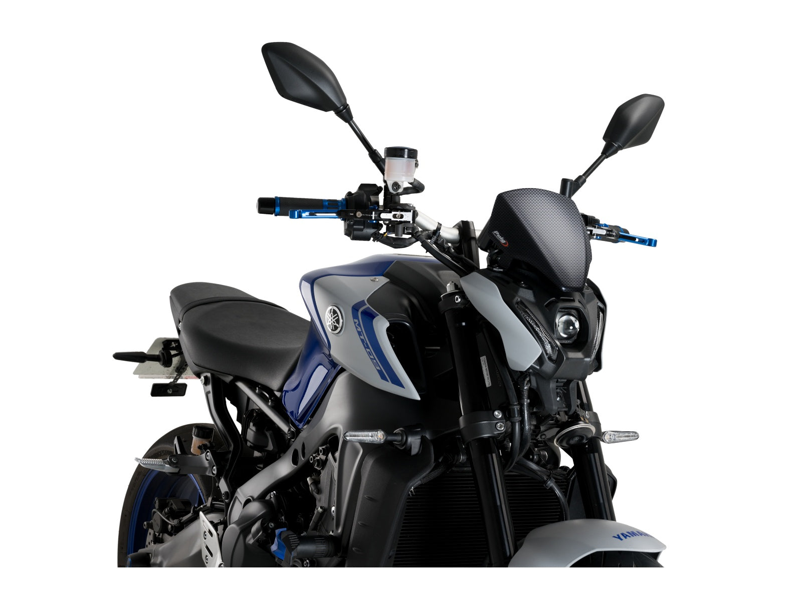 Puig New Generation Sport Screen In Matt Black for Yamaha MT-09 SP (21-23)