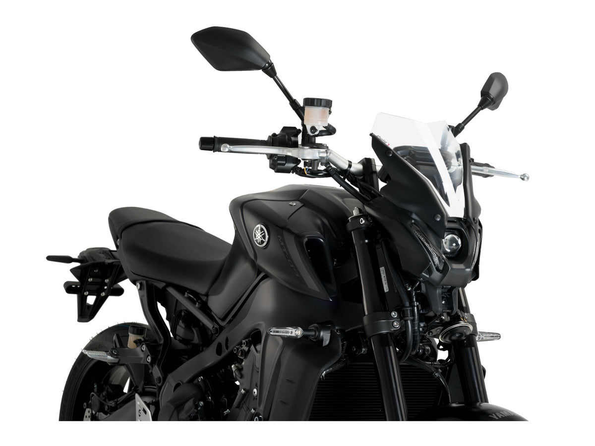 Puig New Generation Sport Screen In Clear for Yamaha MT-09 SP (21-23) Main image