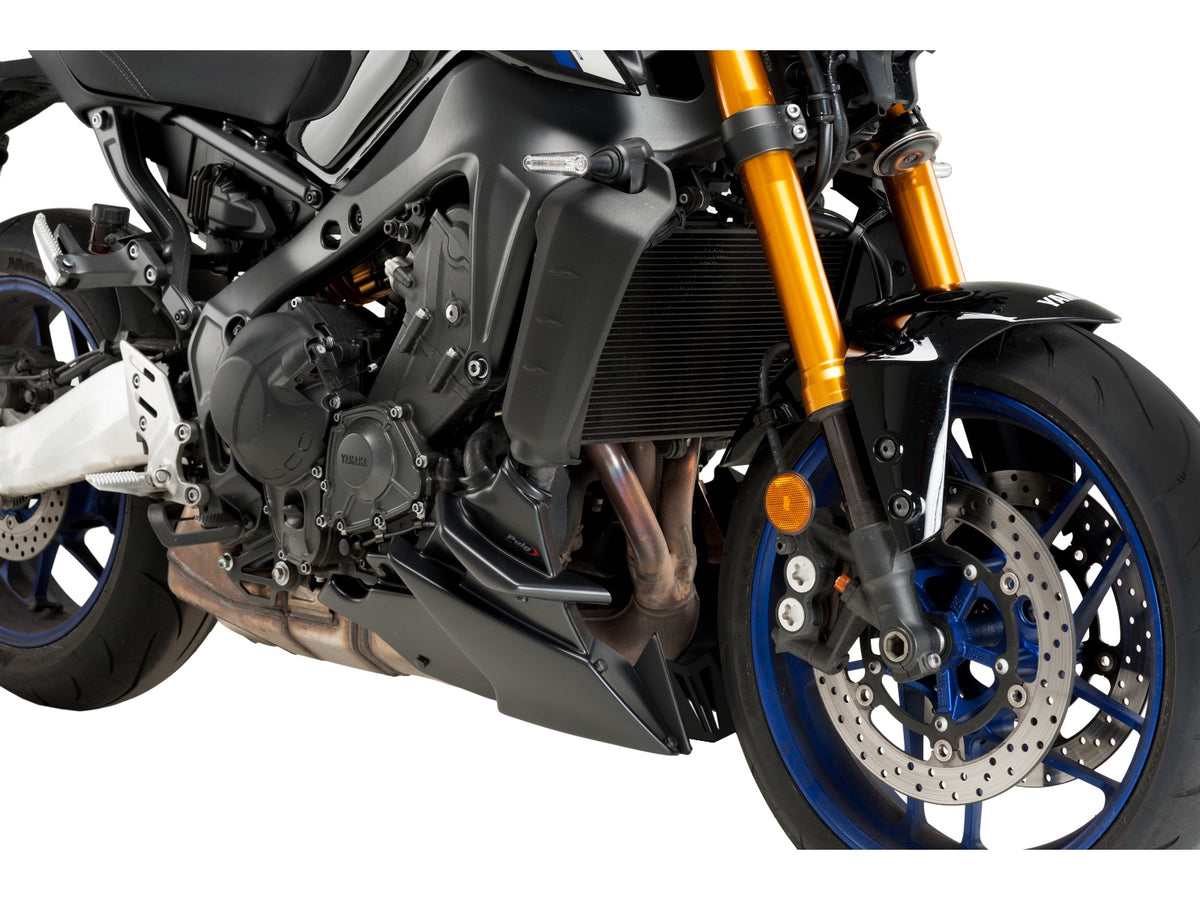 Puig Belly Pan In Matt Black for Yamaha MT-09 (21-25)