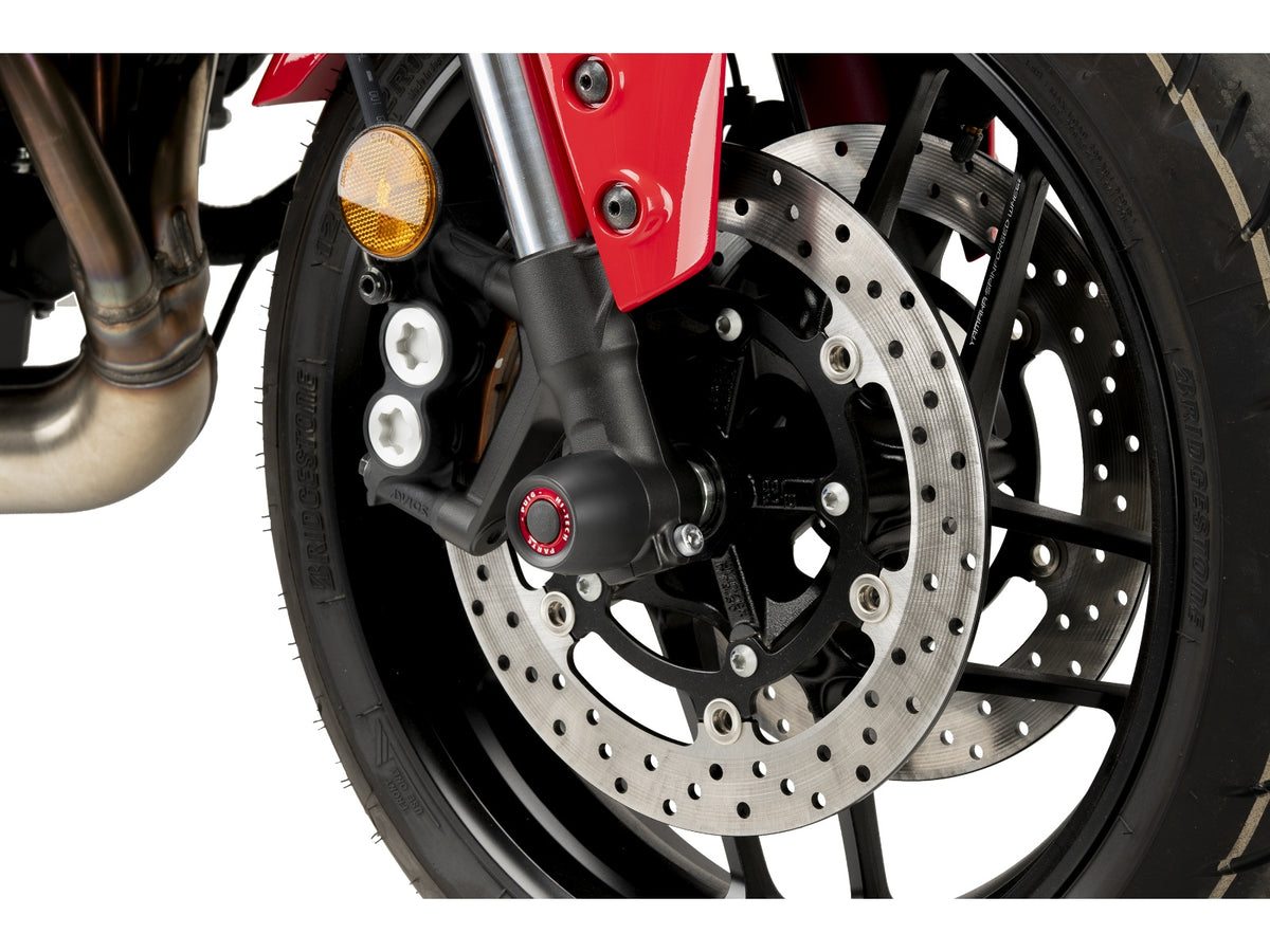 Puig Front Fork Protector In Black for Yamaha Tracer 9 (21-24)