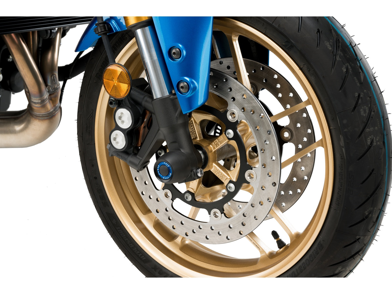 Puig Front Fork Protector In Black for Yamaha XSR 900 (22-25)