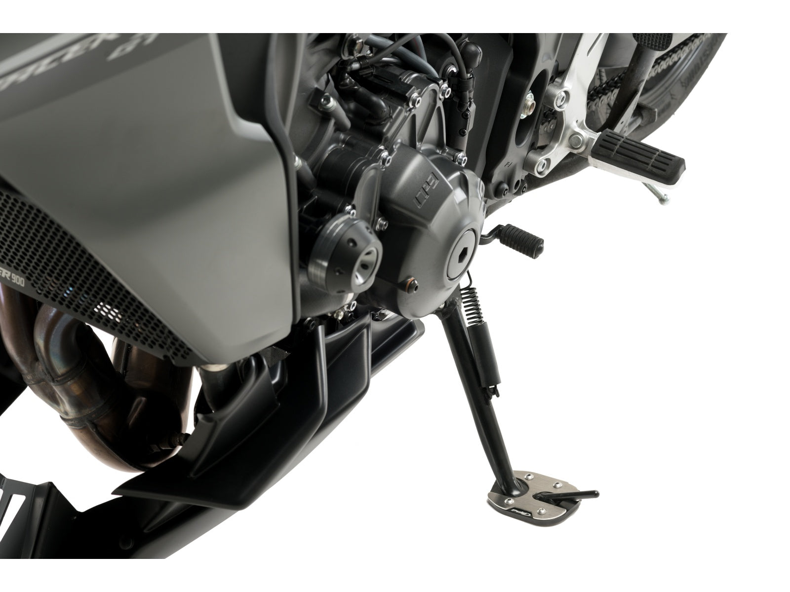 Puig Kickstand Extension Pad In Black for Yamaha MT-09 (21-25)