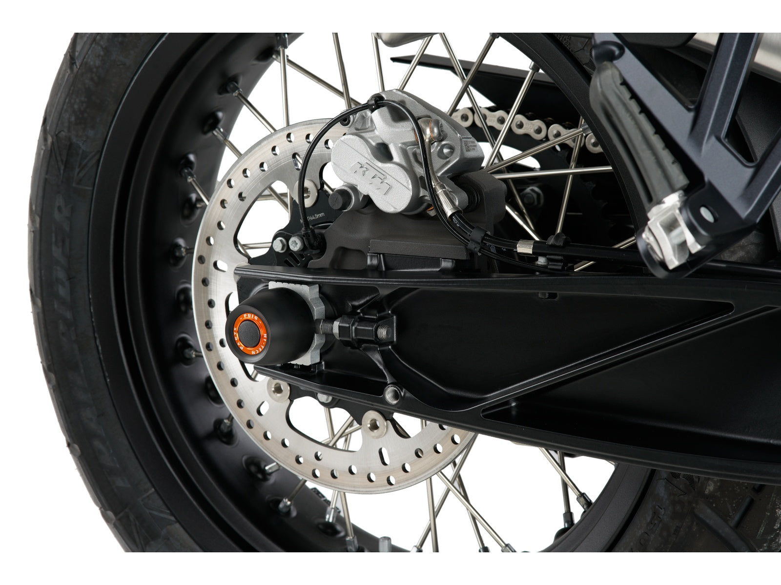Puig Swing Arm Protector In Black for KTM 890 Adventure (21-24)