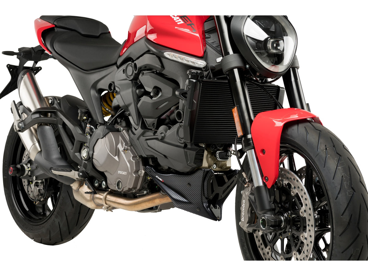 Puig Belly Pan In Matt Black for Ducati Monster 937 Plus (21-25)
