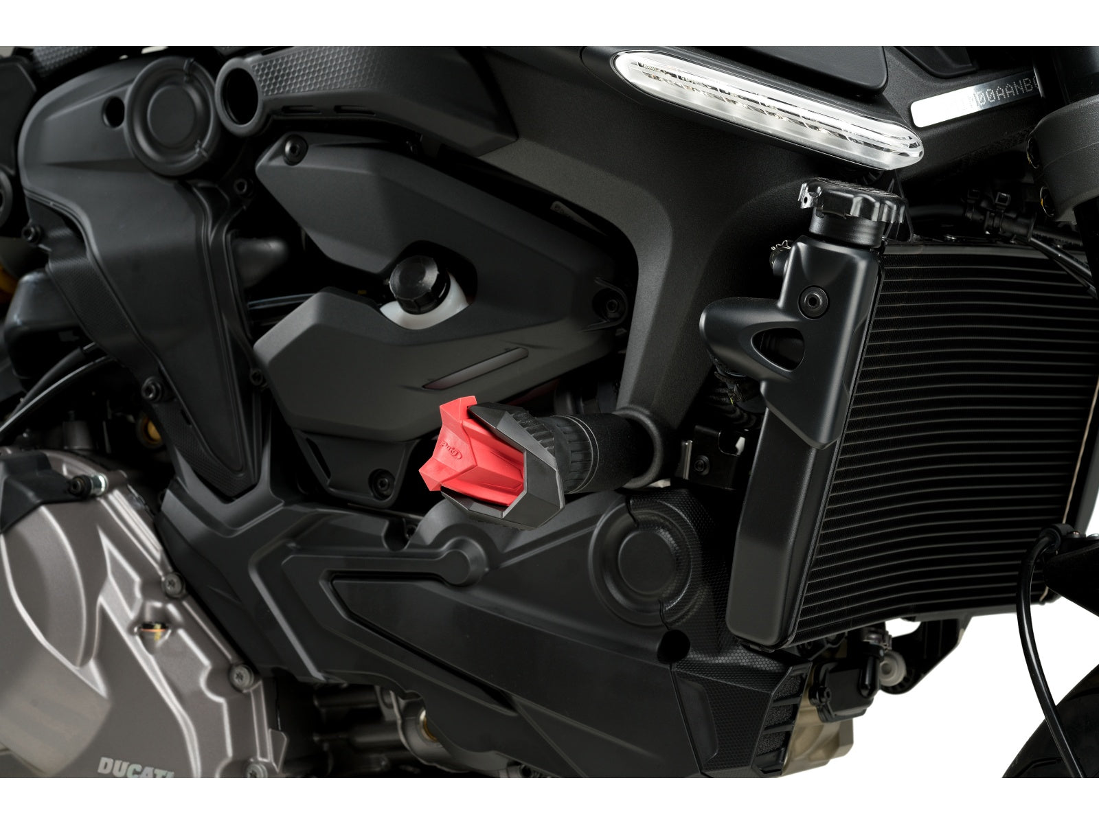 Puig R19 Frame Sliders In Black for Ducati Monster 937 Plus (21-25)
