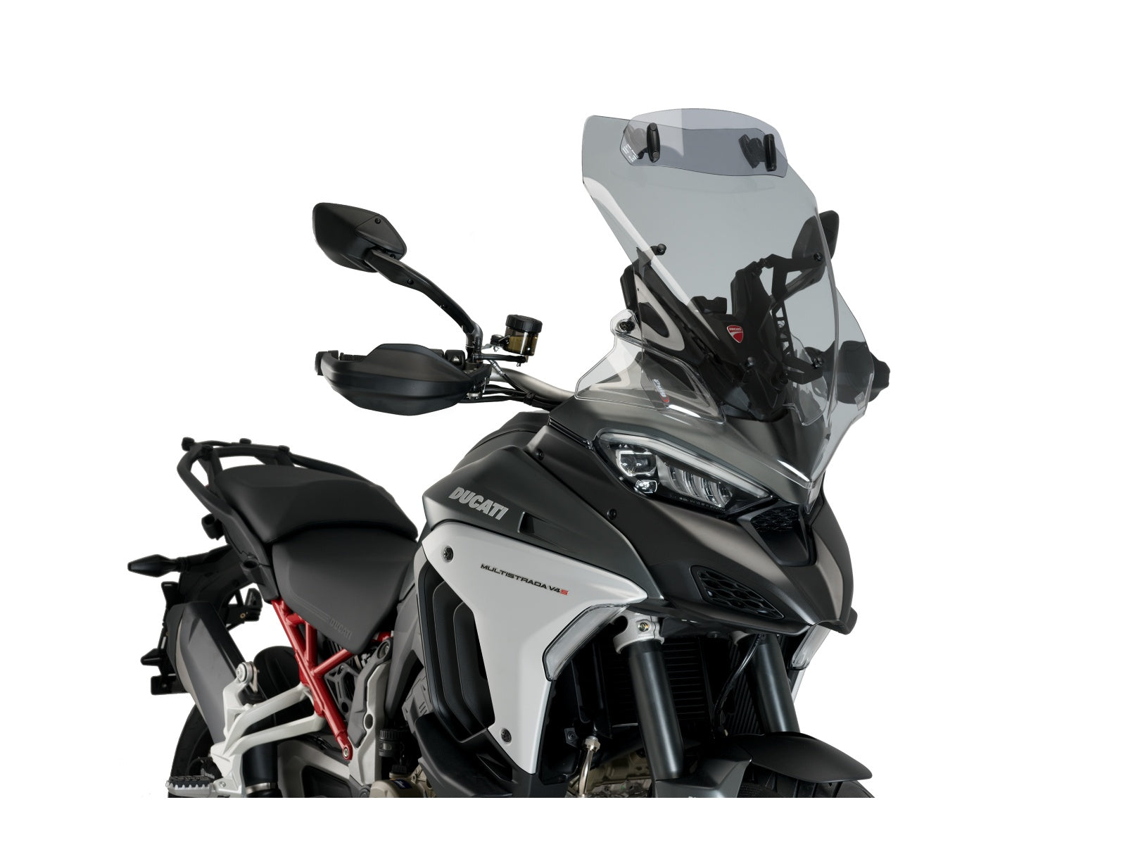 Puig Touring Screen With Extender In Light Smoke for Ducati Multistrada 1200 V4 Pikes Peak (21-25)