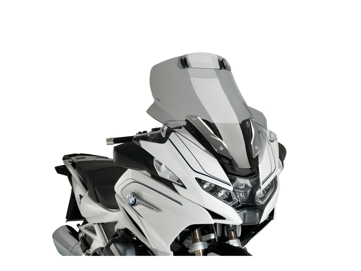 Puig Touring Screen With Extender In Light Smoke for BMW R1250 RT (21-25)