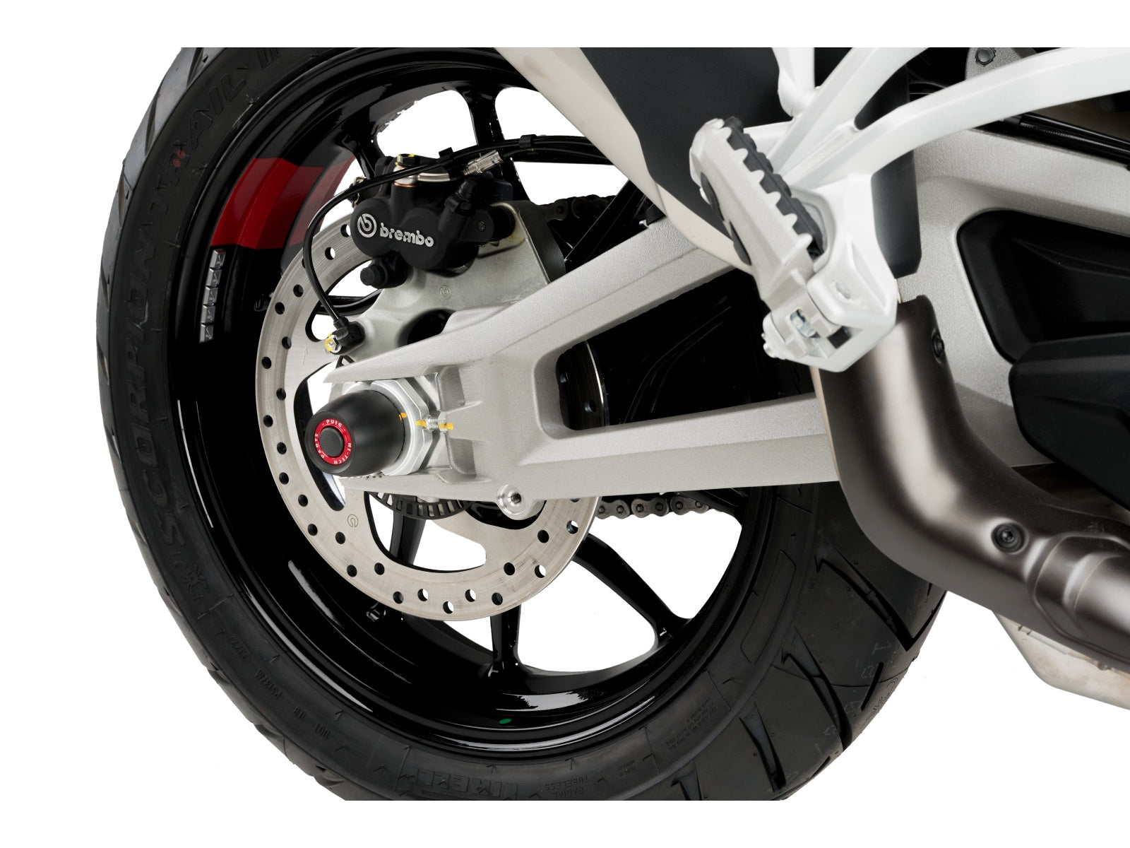 Puig Swing Arm Protector In Black for Ducati Multistrada 1200 V4 (21-24)