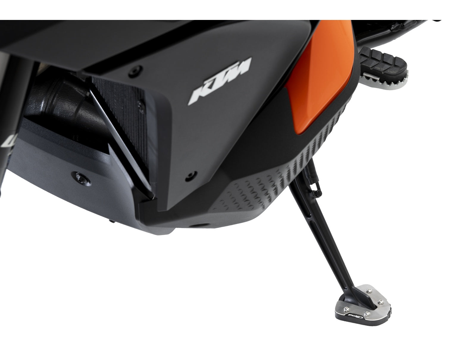 Puig Kickstand Extension Pad In Black for KTM 1290 Super Adventure S (21-24)