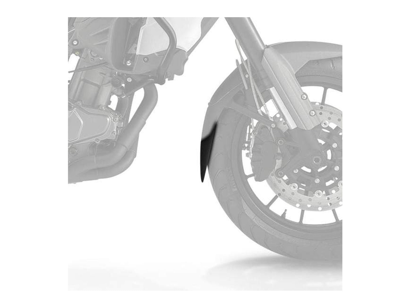 Puig Front Mudguard Extender In Black for Benelli TRK 502 (17-22)