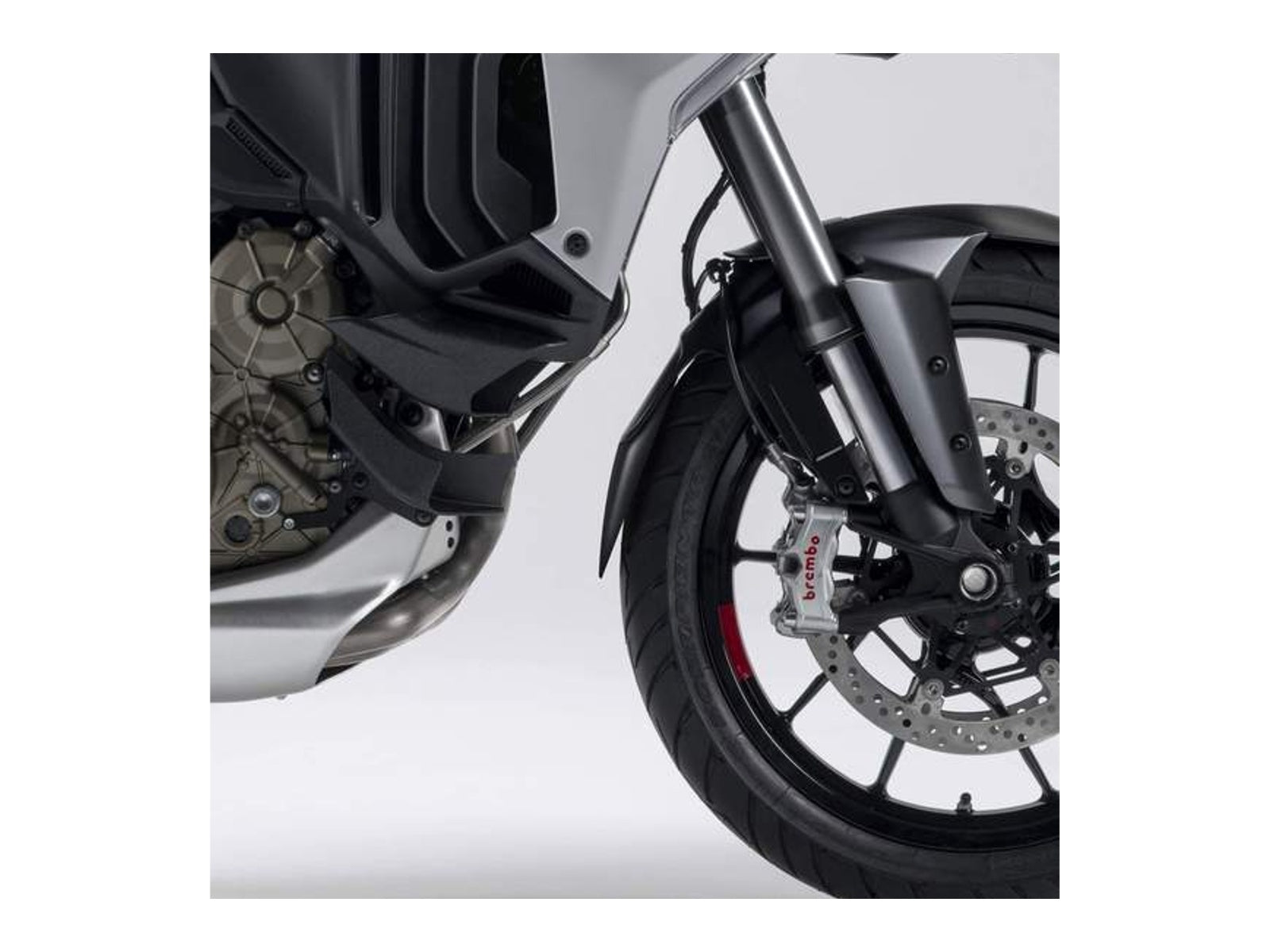 Puig Front Mudguard Extender In Black for Ducati Multistrada 1200 V4 S (21-24)