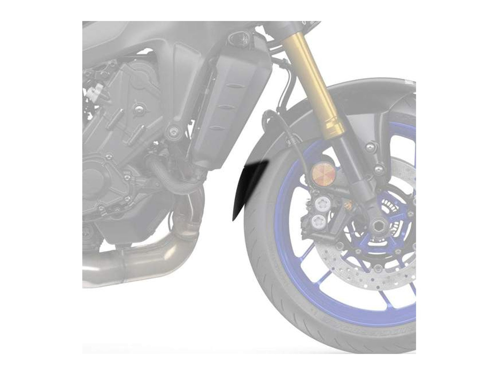 Puig Front Mudguard Extender In Black for Yamaha MT-09 (21-23)