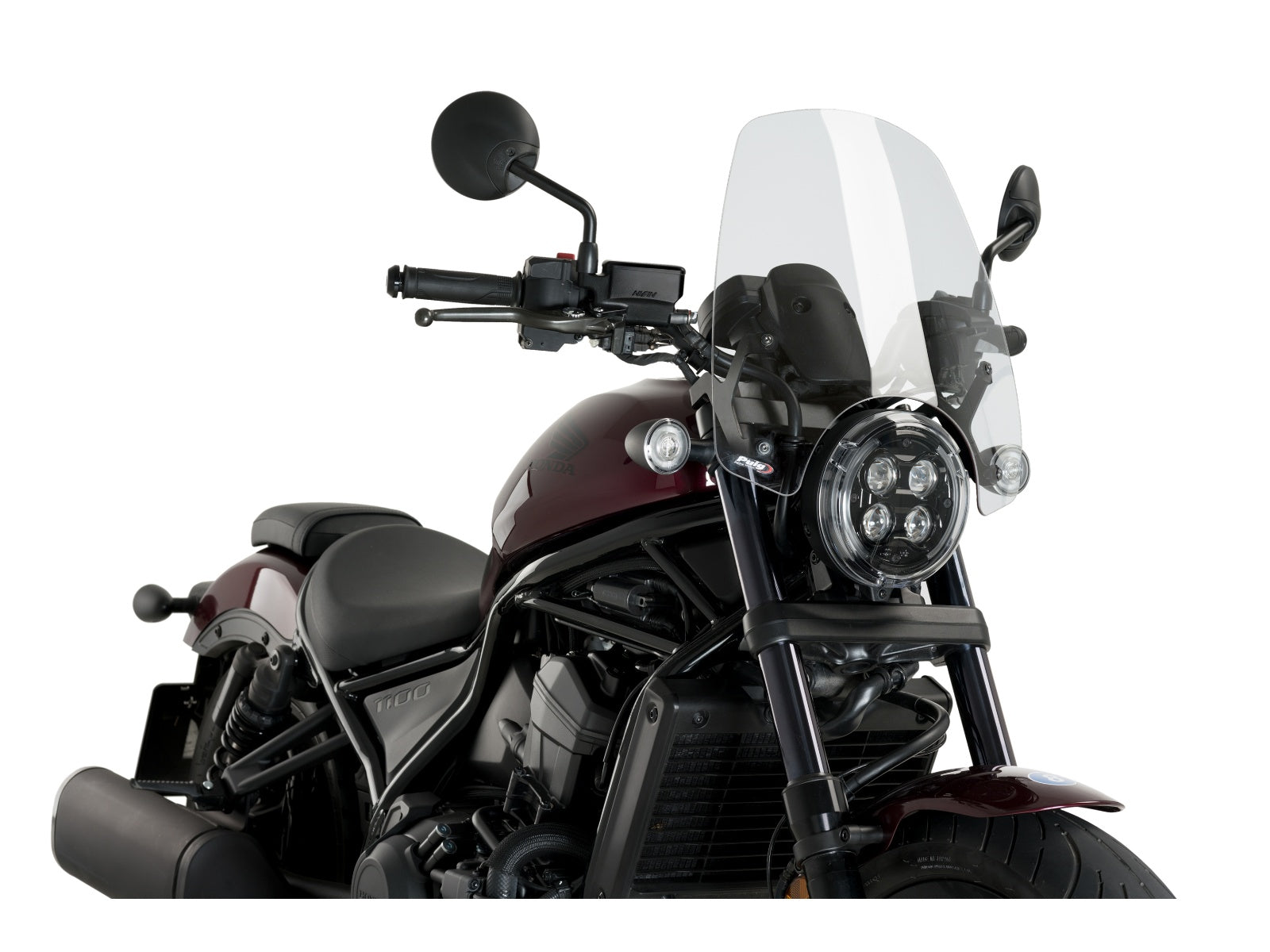 Puig New Generation Touring Screen In Clear for Honda CMX1100 Rebel DCT (21-25)
