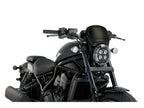 Puig Retro Fly Screen In Matt Black for Honda CMX1100 Rebel (21-25)