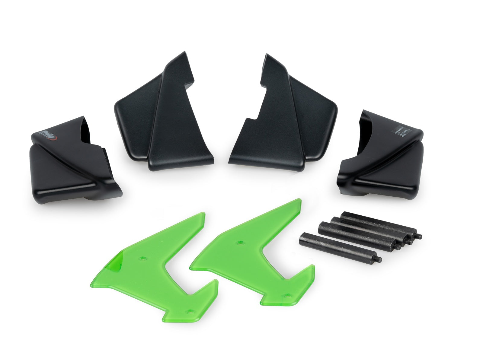 Puig GP Front Downforce Spoilers for Kawasaki Z1000 H2 SE (21-26)