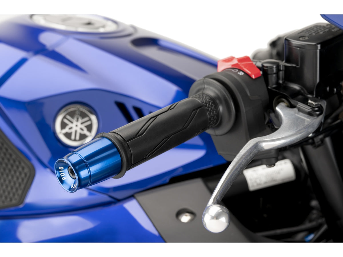 Puig Sport Bar Ends In Black for Yamaha YZF R3 (15-24)