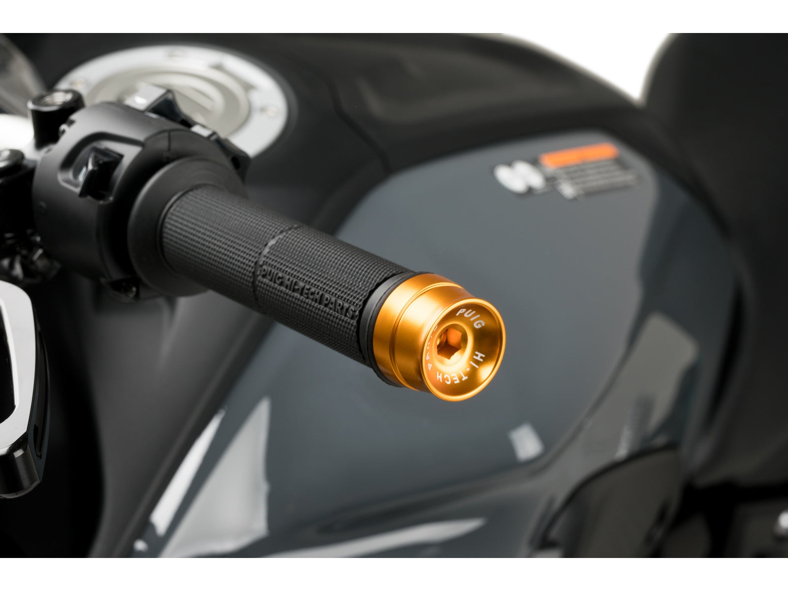 Puig Speed Bar Ends In Black for Yamaha FZ6 (04-08)