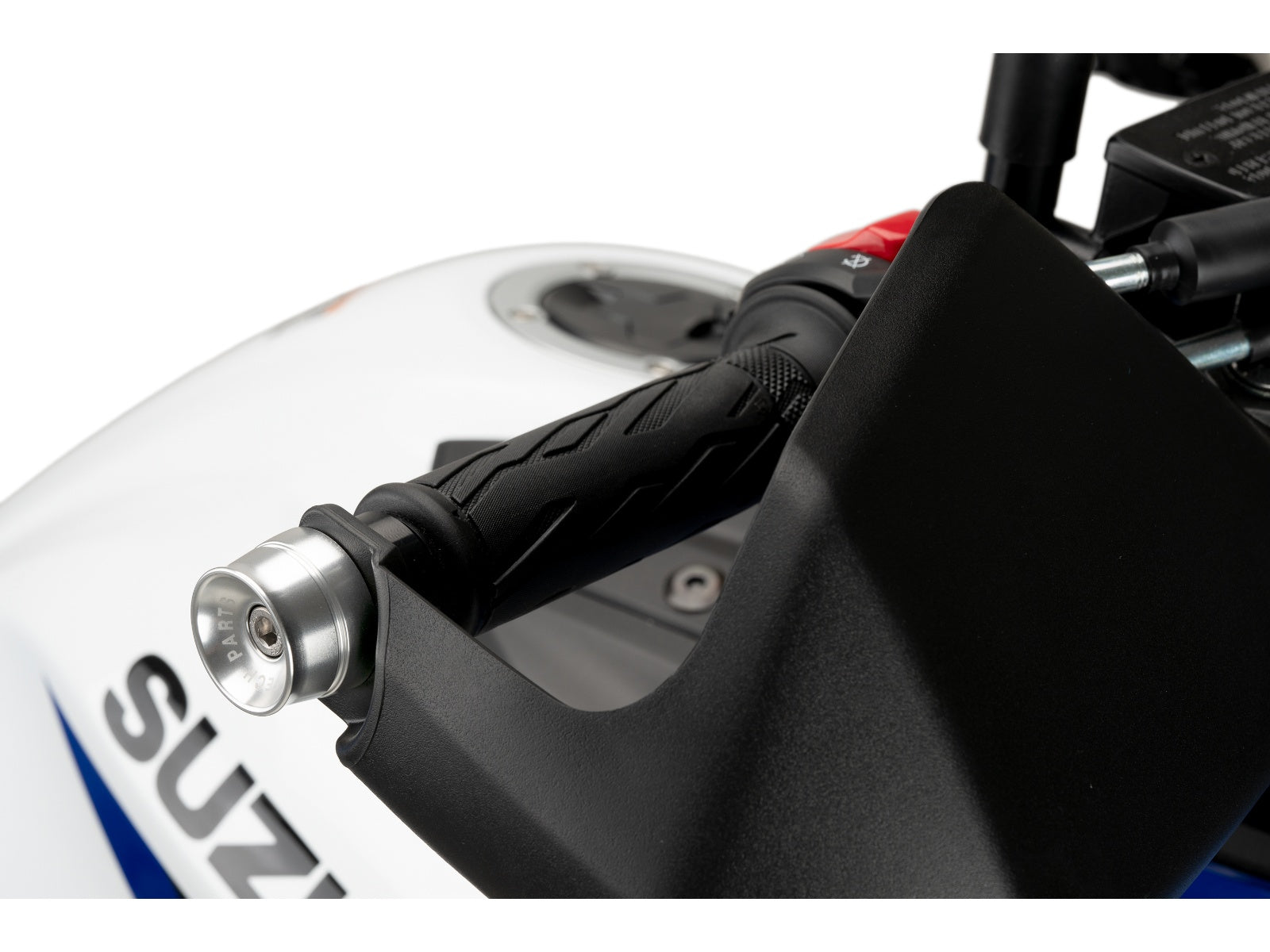 Puig Speed Bar Ends In Black for Suzuki V-Strom 650 XT (15-25)