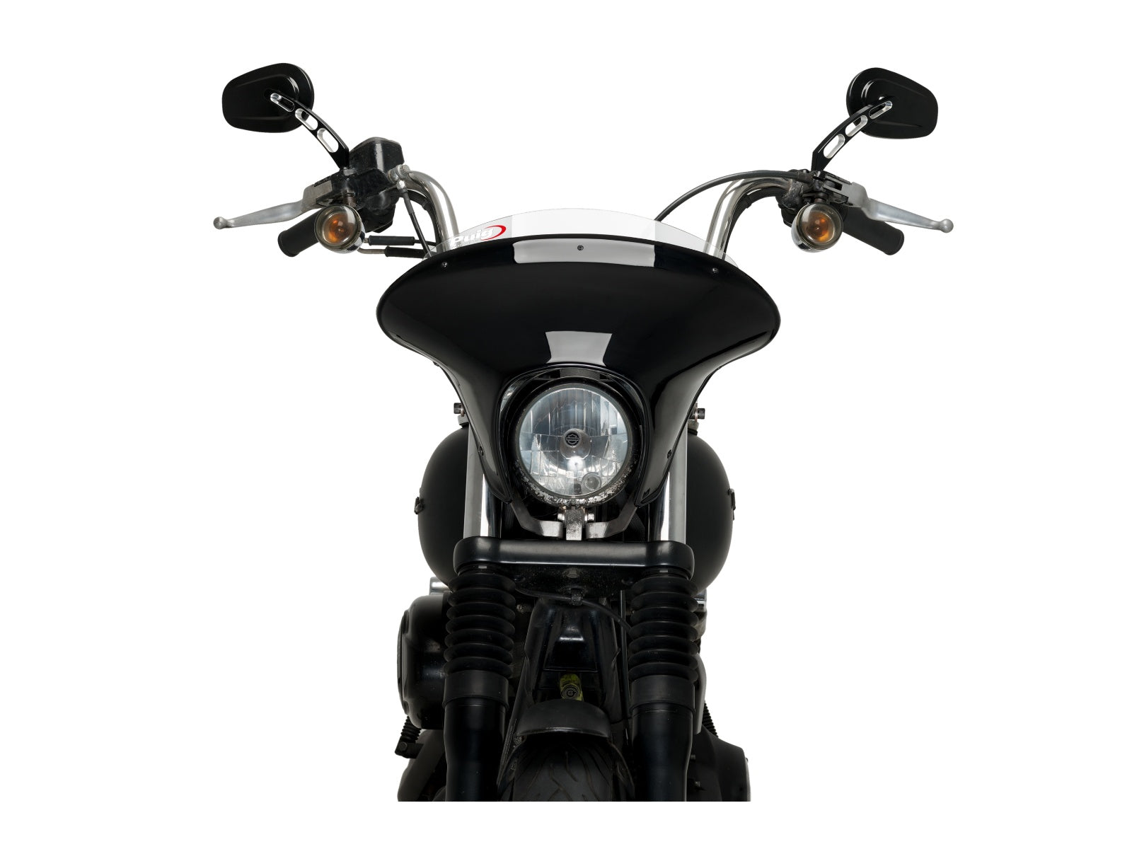 Puig Batwing Sport Screen In Clear for Harley Davidson Dyna Street Bob FXDB (06-17)