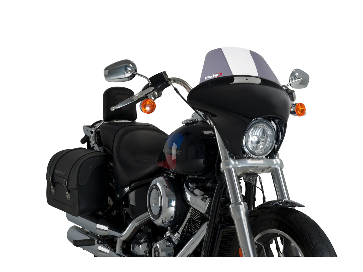 Puig Batwing Touring Screen In Clear for Harley Davidson Softail Low Rider FXLR (18-20) Main image