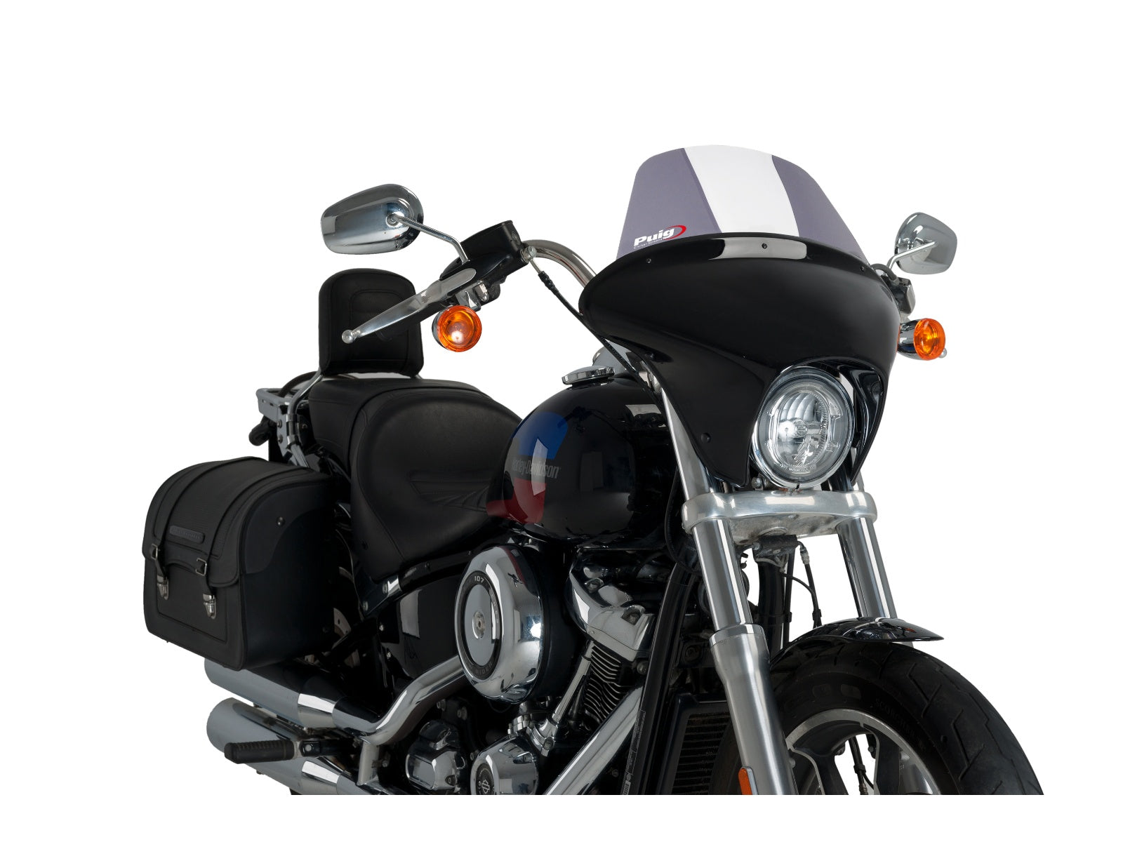 Puig Batwing Touring Screen In Clear for Harley Davidson Softail Low Rider FXLR (18-20)