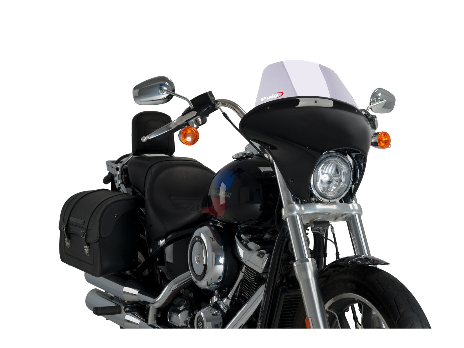 Puig Batwing Touring Screen In Clear for Harley Davidson Softail Low Rider FXLR (18-20)