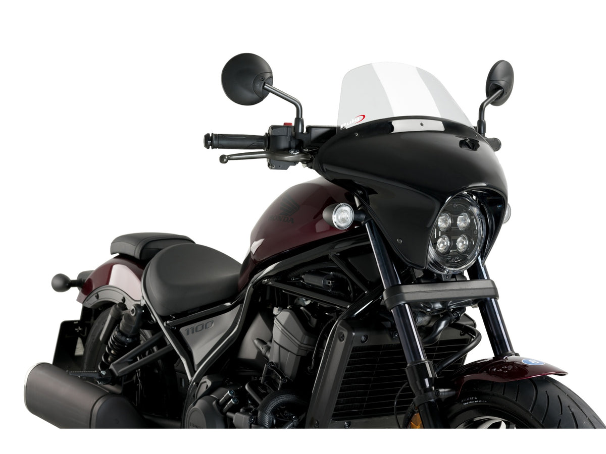 Puig Batwing Touring Screen In Clear for Honda CMX1100 Rebel DCT (21-25)