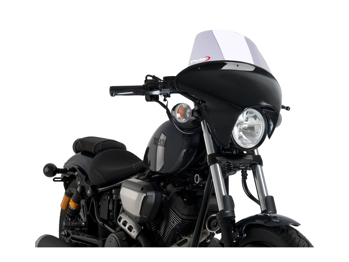 Puig Batwing Touring Screen In Clear for Yamaha XV 950 (14-19)