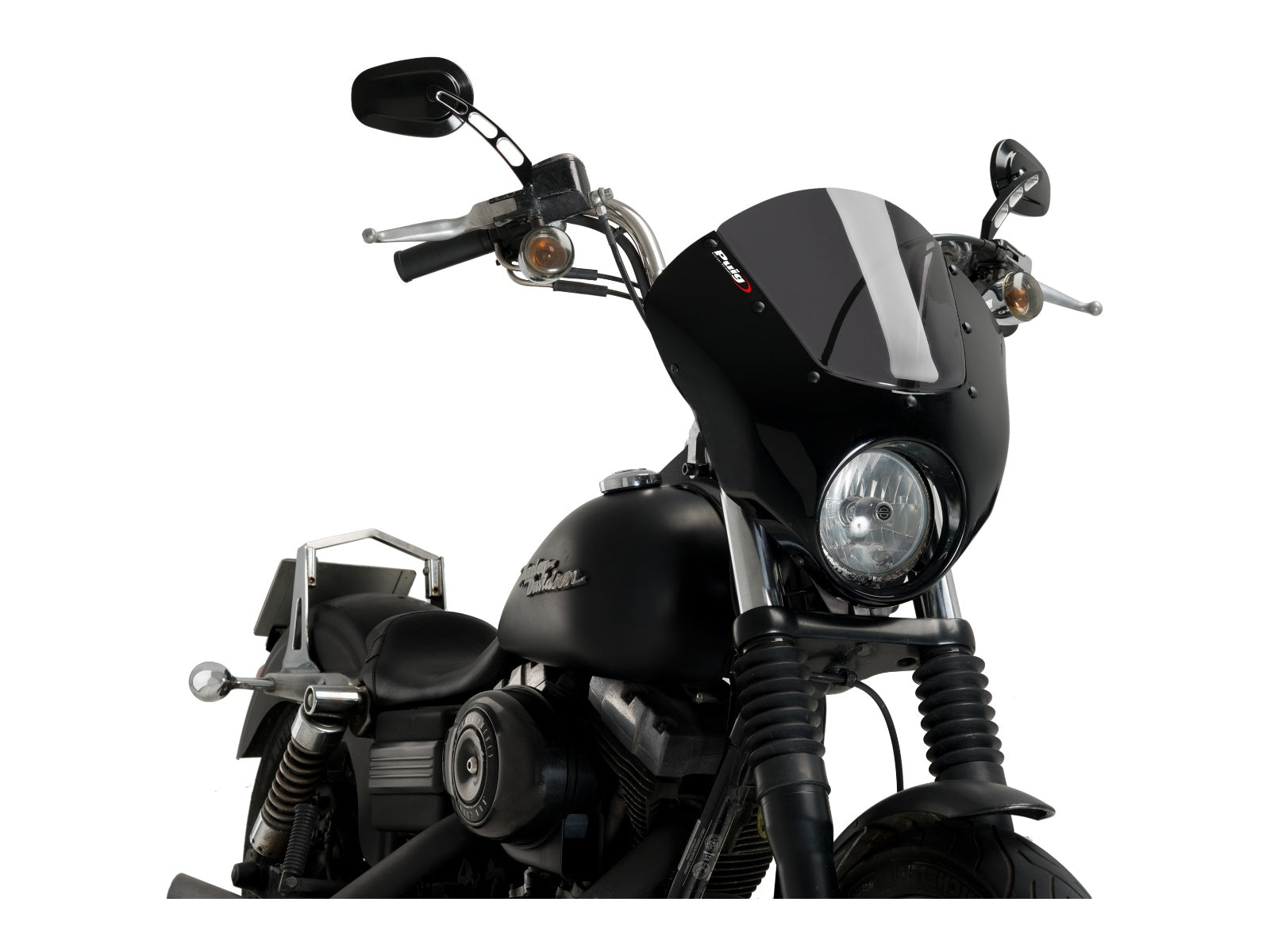 Puig Dark Night Screen for Harley Davidson Dyna Street Bob FXDB (06-17)