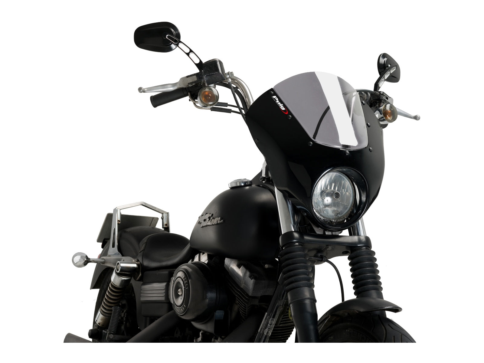Puig Dark Night Screen for Harley Davidson Dyna Street Bob FXDB (06-17)