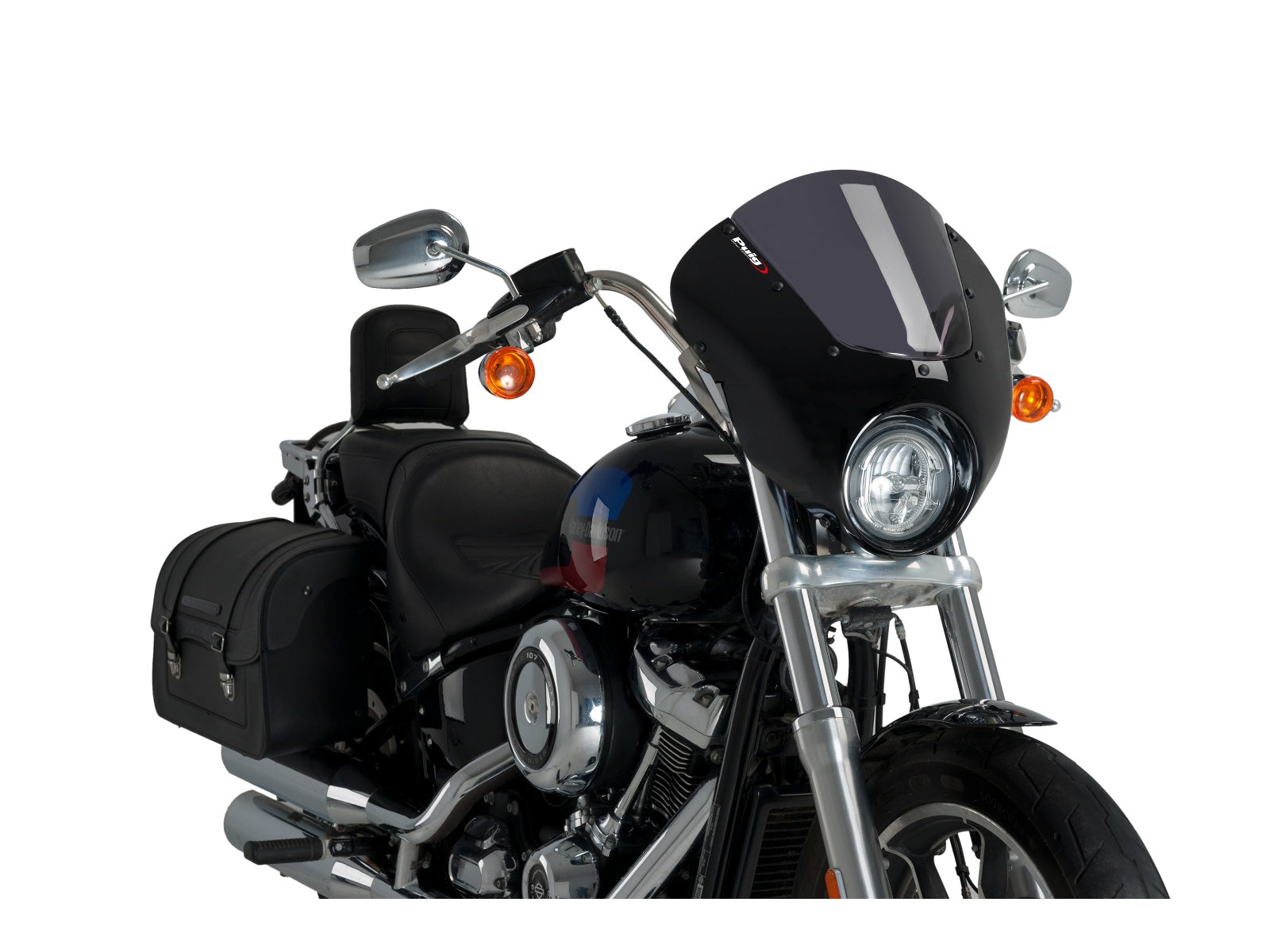 Puig Dark Night Screen for Harley Davidson Low Rider (18-20)