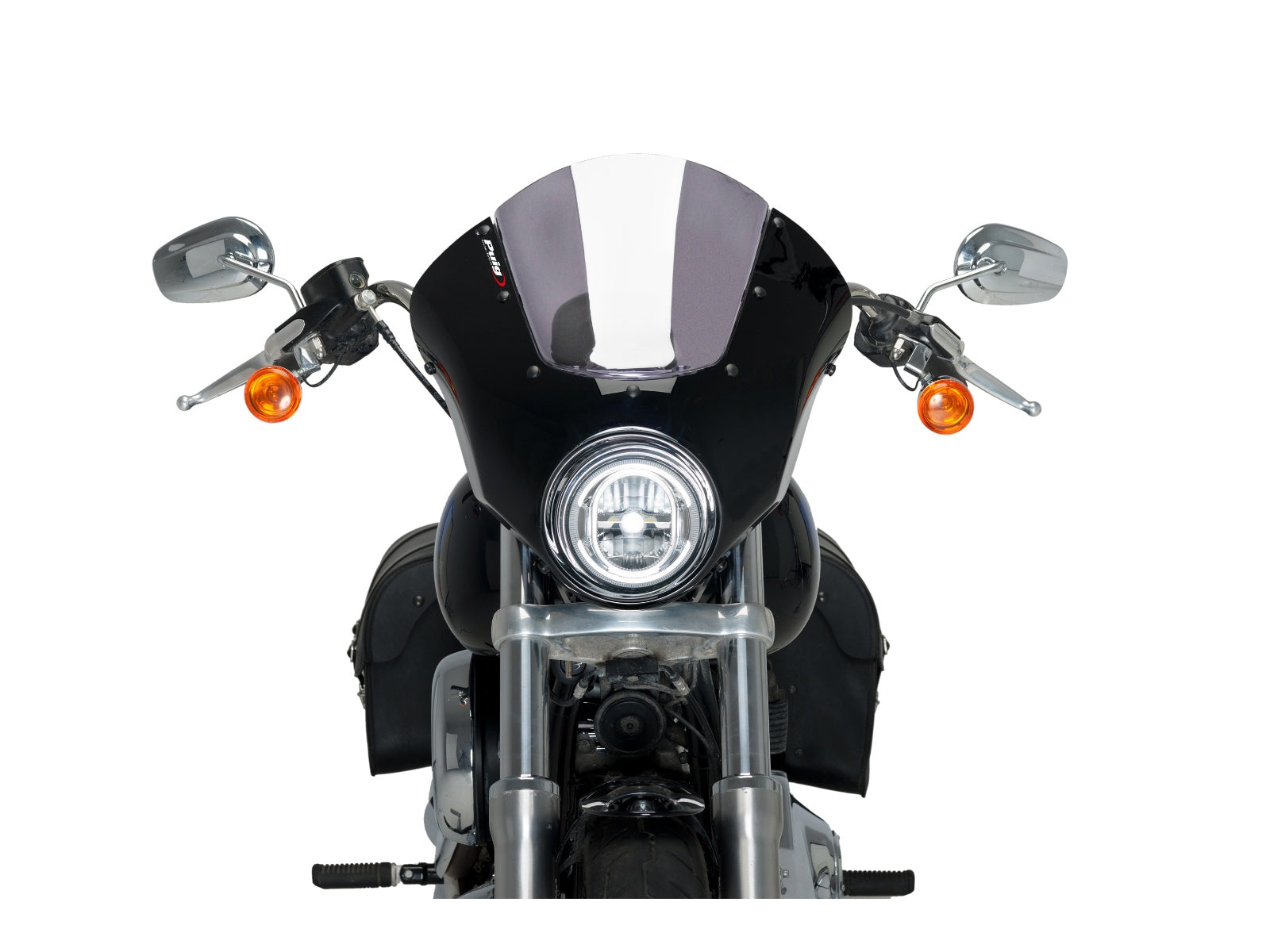Puig Dark Night Screen In Light Smoke for Harley Davidson Softail Low Rider FXLR (18-20)