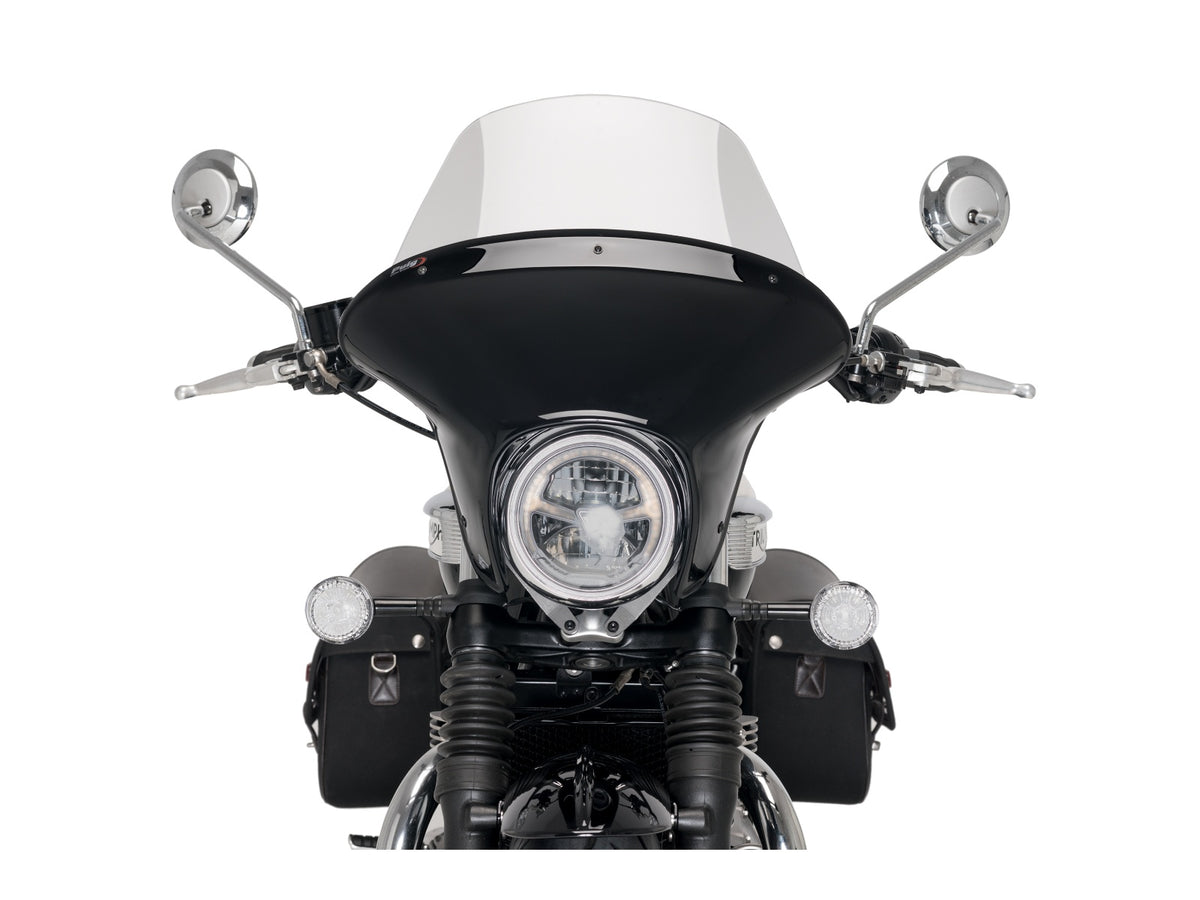 Puig Batwing Touring Screen In Clear for Triumph Bonneville Speedmaster (18-25)