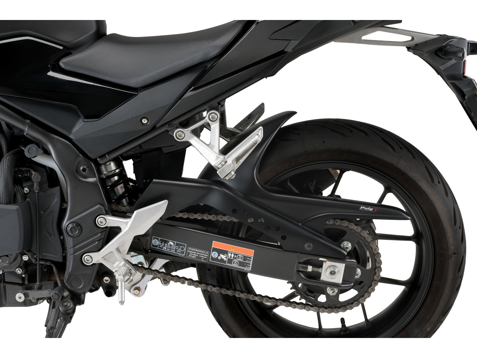Puig Hugger In Matt Black for Honda CB500 Hornet (24-25)