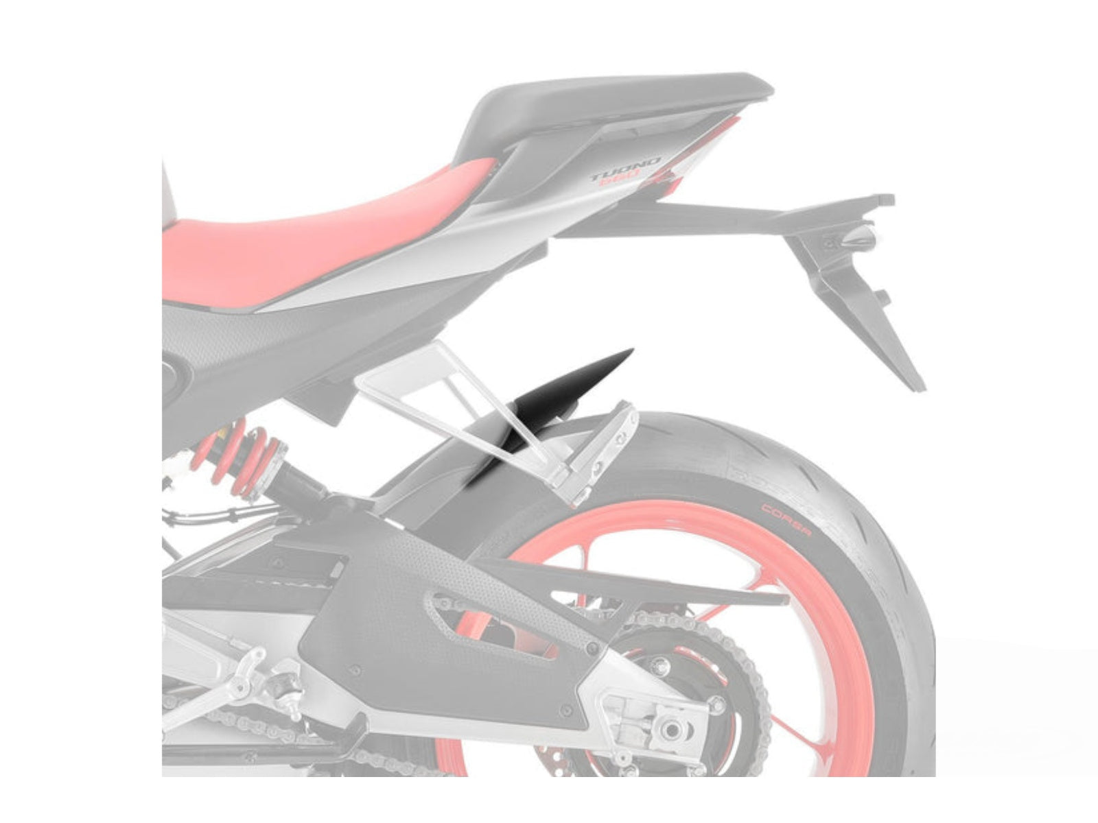 Puig Rear Mudguard Extender for Aprilia Tuono 660 (21-26)