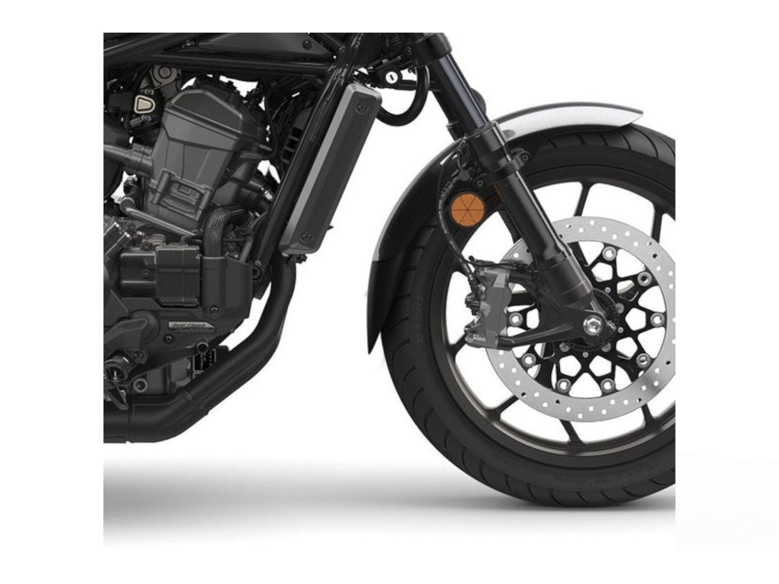 Puig Front Mudguard Extender In Black for Honda CMX1100 Rebel DCT (21-25)