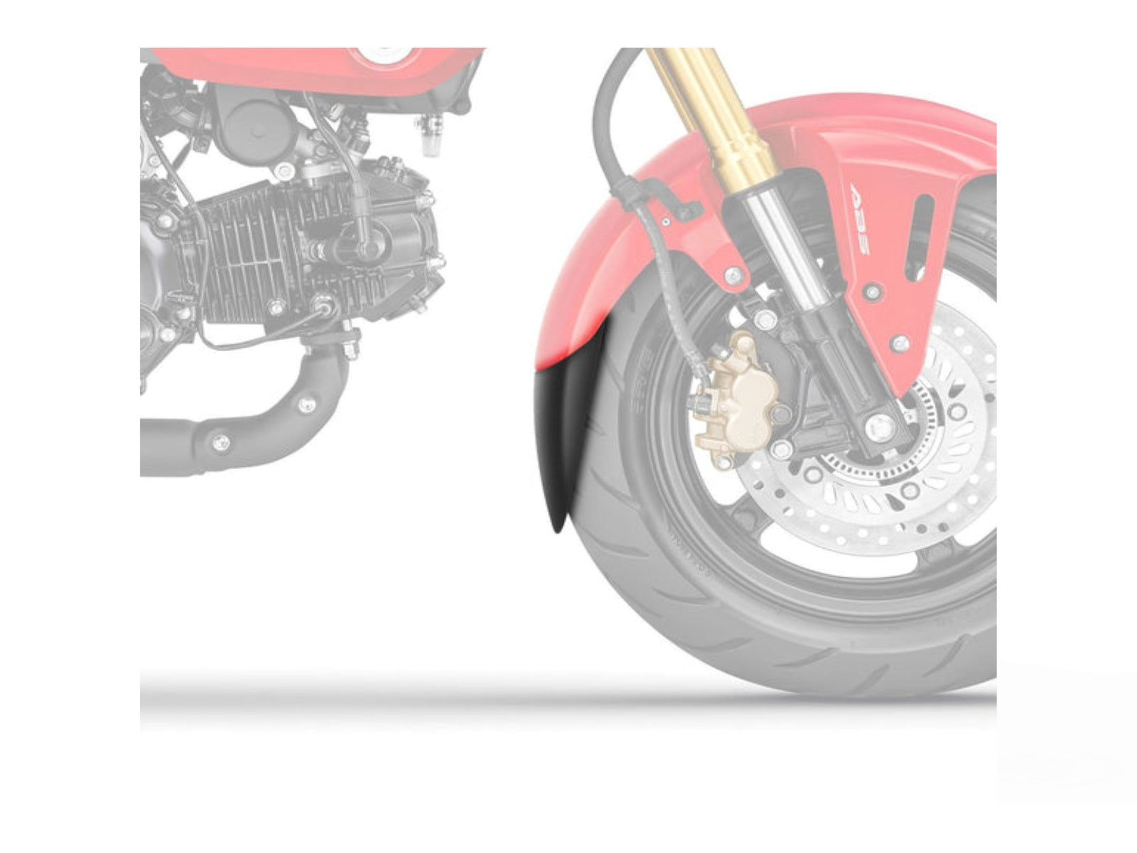 Puig Front Mudguard Extender for Honda MSX125 Grom (21-25)