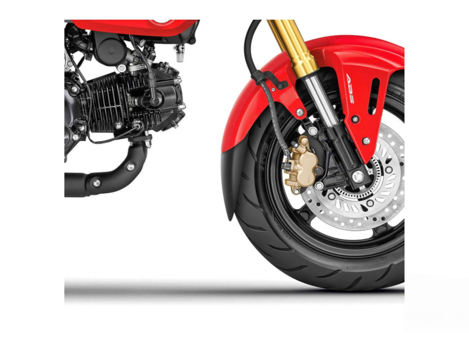 Puig Front Mudguard Extender In Black for Honda MSX125 Grom (21-25)