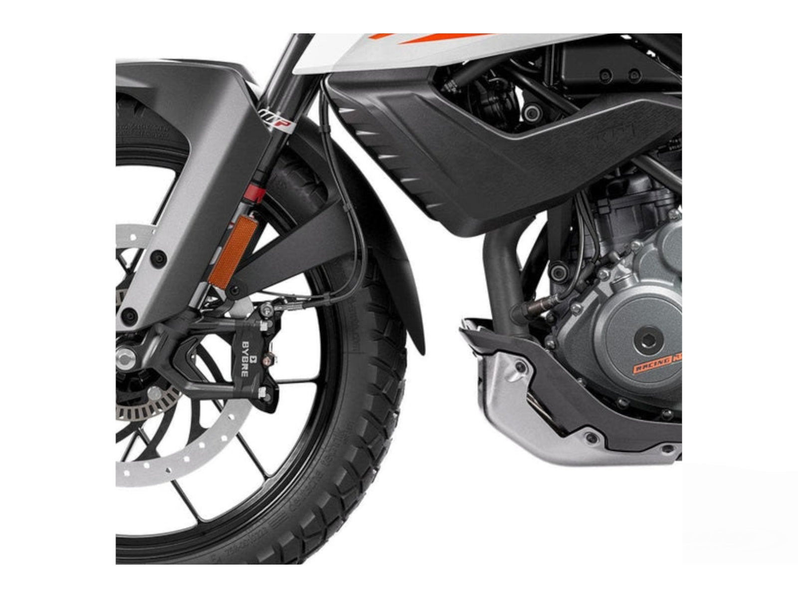 Puig Front Mudguard Extender In Black for KTM 390 Adventure (20-24)
