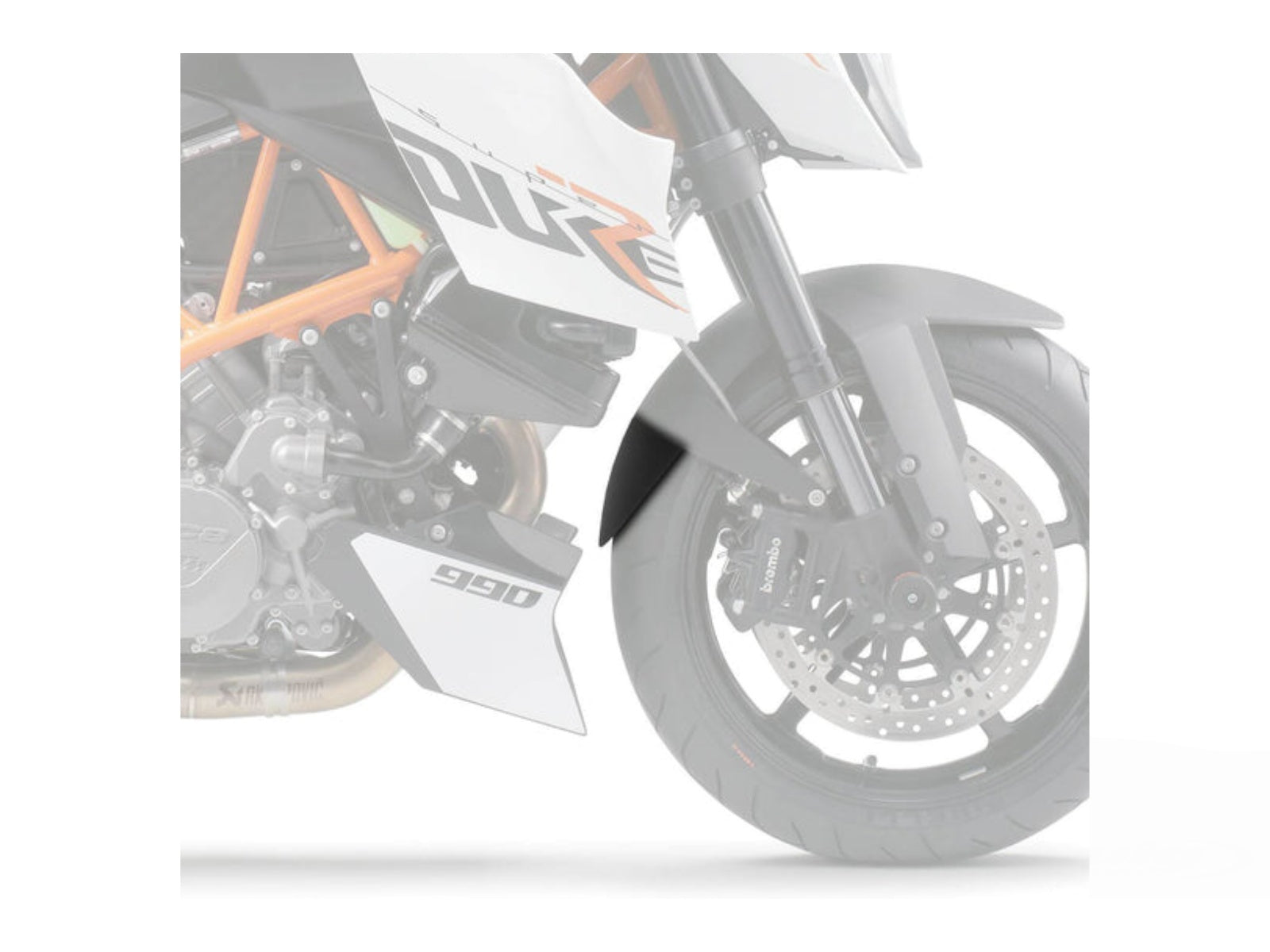 Puig Front Mudguard Extender for KTM 990 Super Duke (05-13)