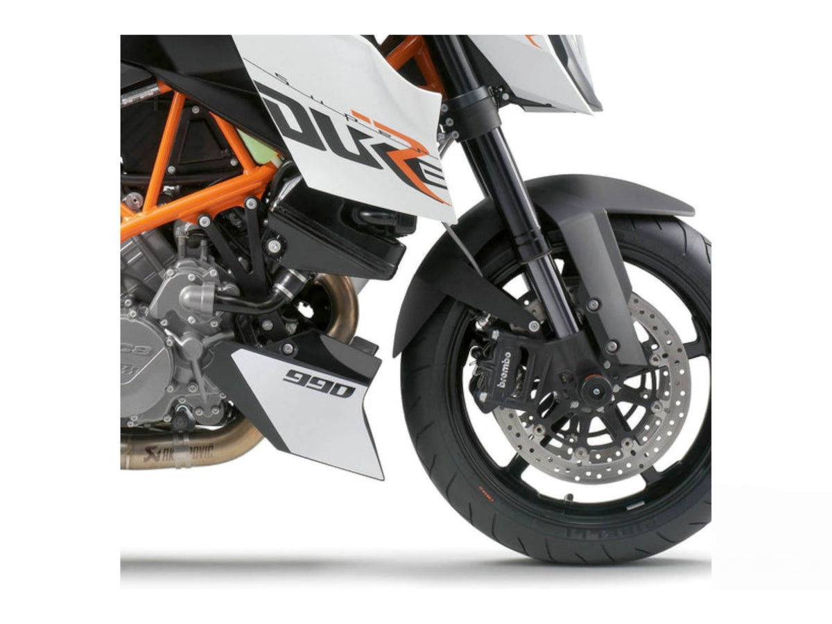 Puig Front Mudguard Extender In Black for KTM 990 Super Duke (05-13) Main image