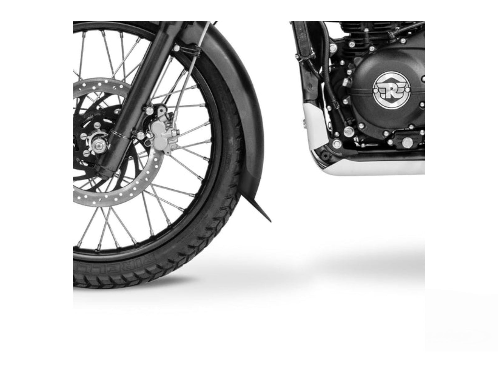 Puig Front Mudguard Extender In Black for Royal Enfield Himalayan 410 (18-23)