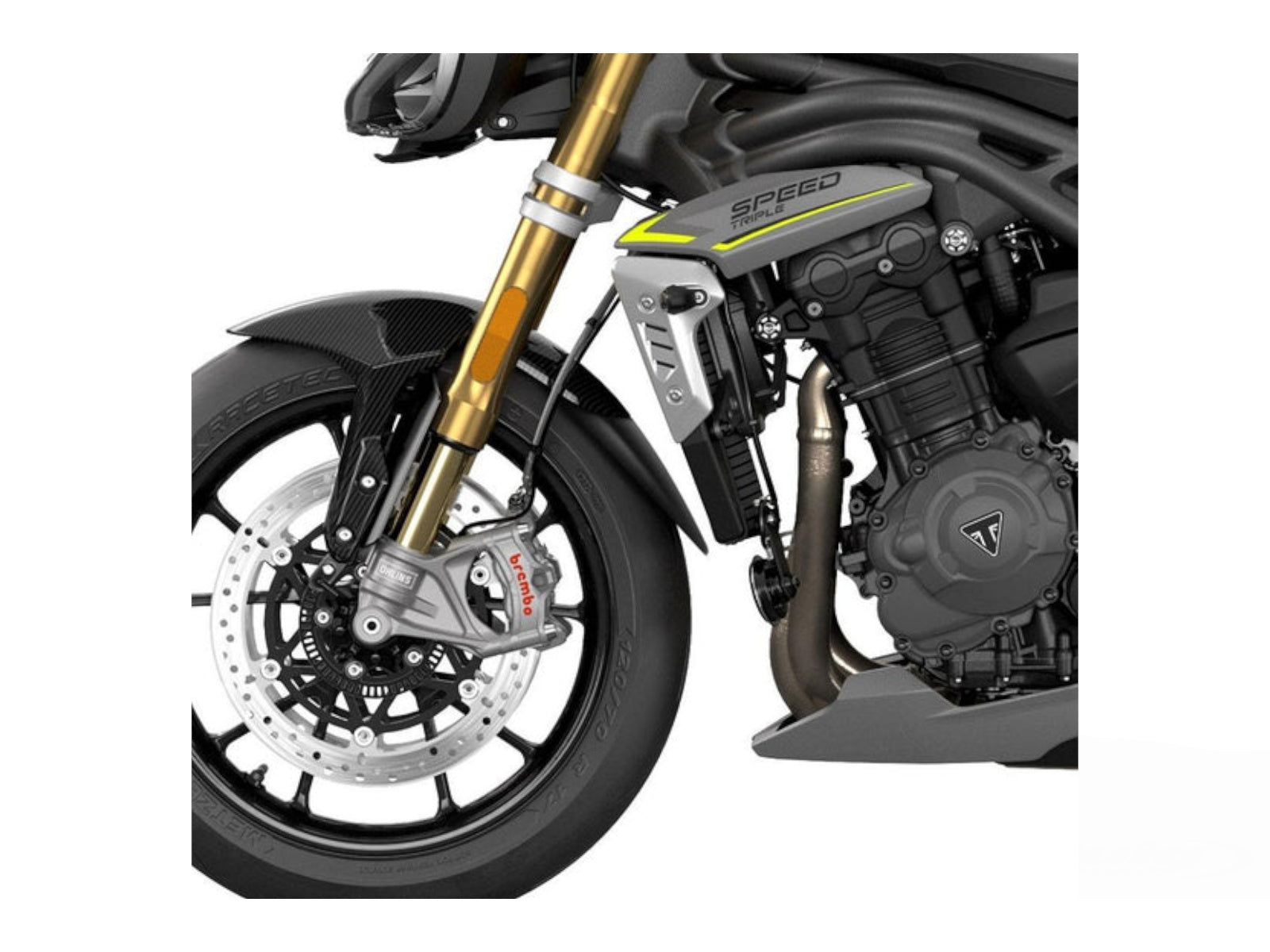 Puig Front Mudguard Extender In Black for Triumph Daytona 600 (24-25)